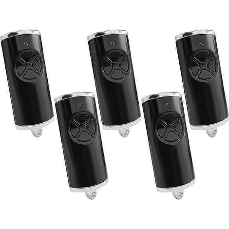 Lot de 5 télécommandes multicanaux à code tournant 868 MHz pour ouvre-porte de garage, 4 boutons, compatibles avec les modèles BiSecur HSE4-868-BS, HSE2-868-BS, HS5-868-BS et HS4-868-BS. (1/5)
