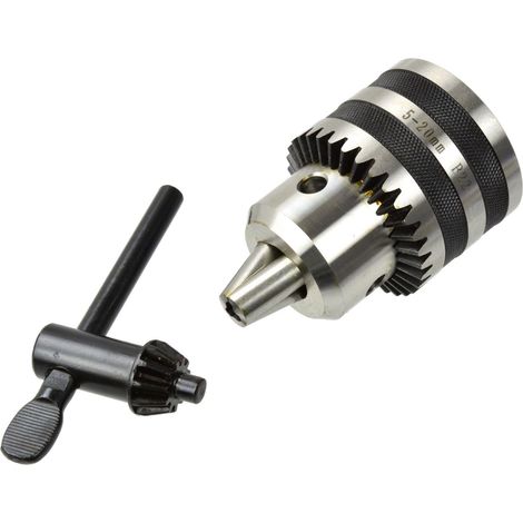 Mandril de taladro geko drill chuck acero 5-20 mm B22 (1/3)