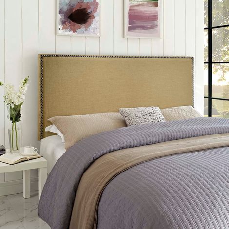 Dime Cream Plush Small Double 26 inch Strutted Headboard