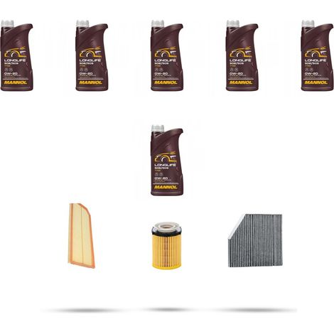 Kit tagliando 3 FILTRI e 6L OLIO compatibile con Mercedes Classe E (W213,S213,A213) E200 EQ 145kw Dal 2019 (1/4)
