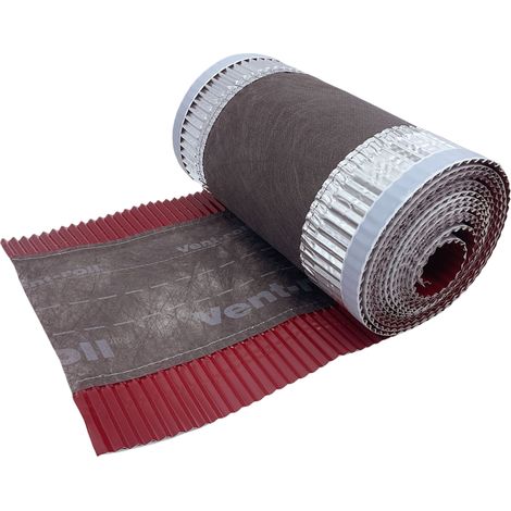 Closoir de Faîtage - Cerise -300 mm X 5 ml - Souple ventilé Aluminium et Fibre - ral 3011