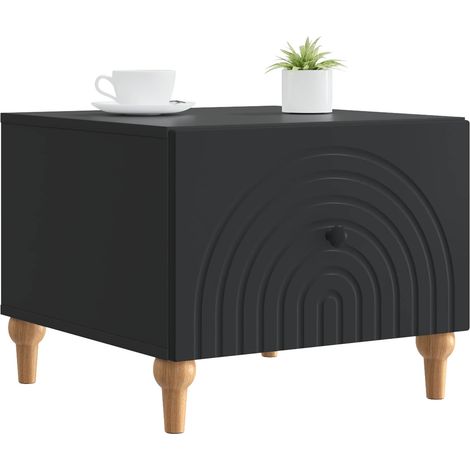 Maison Exclusive - Couchtisch mit Schubladen Schwarz 49 x 50 x 40