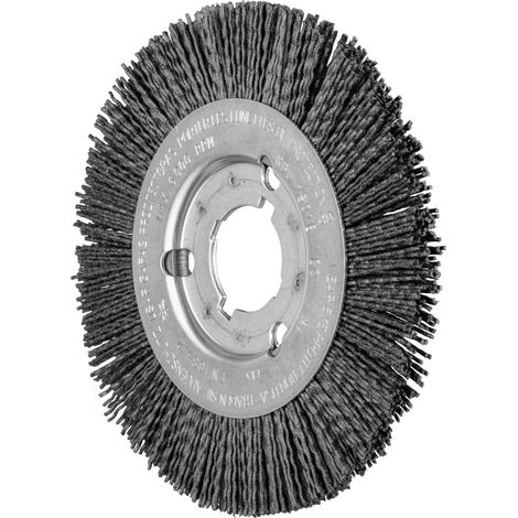 PFERD Rundbürste schmal ungezopft RBU Ø 150x16xvariable Bohrung Keramik-Filament-Ø 1,10mm Korn 120 (1/5)