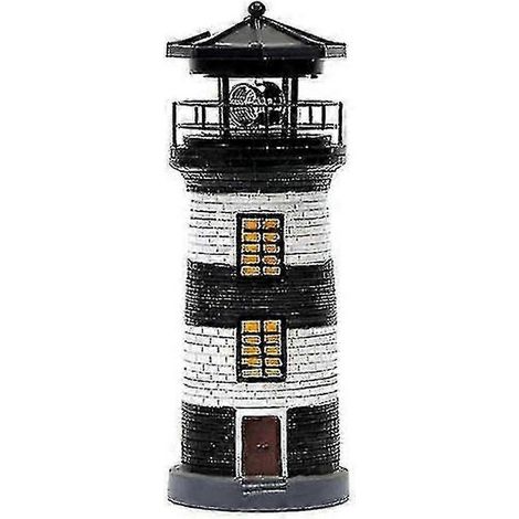 Phare solaire Luxora à LED, tour de balisage rotative pour jardin (1/5)