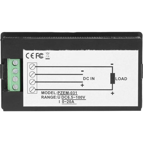 Compteur de tension et courant numérique LCD Haofy avec alarme pour à (1/5)