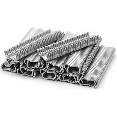 Animal Cage Installation Kit, 2400 Pieces, M-Shaped Nails, Metal Chicken Coop, Wire Clip Buckle Type (1/5)
