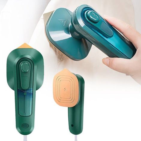 1 fer à vapeur, semelle en titane, température constante 65,5 °C, pour maison et voyage, vert (1/5)