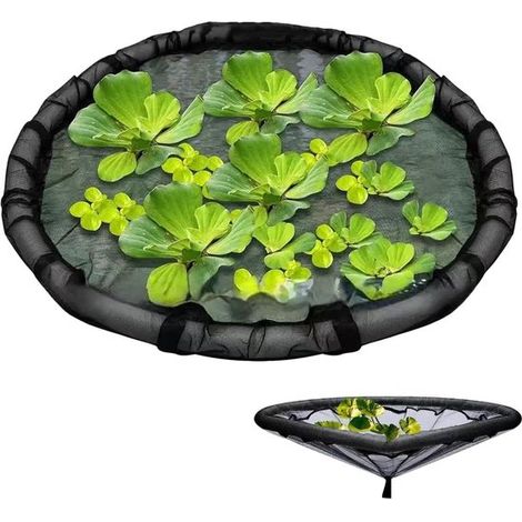 Îlot flottant pour plantes Ø80 cm – Jardinière flottante pour bassin – Panier pour plantes aquatiques – Décoration de jardin extérieur – Pour bassin et plan d’eau (1/5)