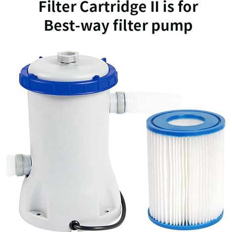 YanBan Cartouches filtrantes de Rechange compatibles avec Best-Way Type II 58094 Le Filtre de Piscine Gonflable, Compatible avec Lay-Z Spa Le Filtre de Bain à remous, 4,2", 5,4", Lot de 2 (1/4)