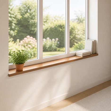 vidaXL Appuis de fenêtre 2 pc Marron foncé 110 x 20 x 2 cm (1/5)