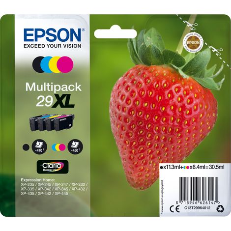 EPSON Multipack Fraise - Noir, Cyan, Magenta, Jaune XL (1/2)