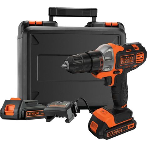 Perceuse visseuse Multievo - Outil multifonctions sans fil - Chargeur inclus - Double embout de vissage - Livrée en coffret 850W, 18V, Orange/Noir, 2 Batteries - MT218KB-QW (1/5)