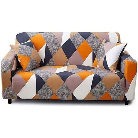 Housse de Canapé avec Accoudoirs Protecteur Canapé Extensible 3 places 190-230cm (1/5)