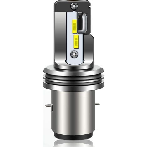 Ampoule BA20D LED 12V 18W – Lumière blanche froide 6000K – 1600lm – Étanche IP68 pour scooter et moto (1/4)