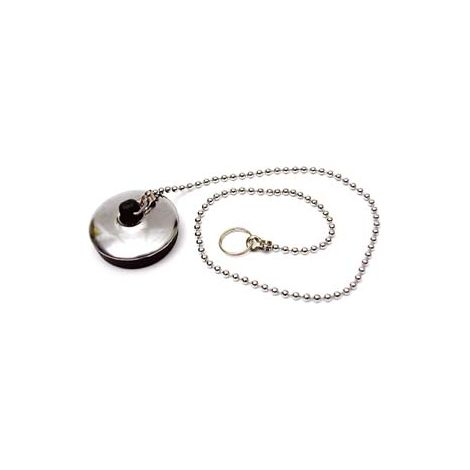 TAPPO CON CATENA A PERLINE E ANELLO- - ø mm.40 - 12 busta
