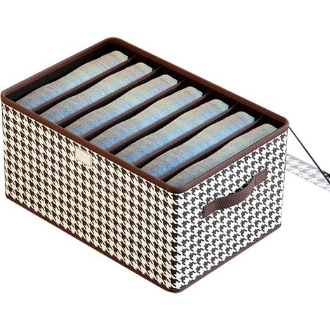 Filiyano – organisateur de placard – Boîte de rangement à 7 compartiments pour vêtements, organiseur de tiroir lavable avec couvercle, organisateur de (1/5)