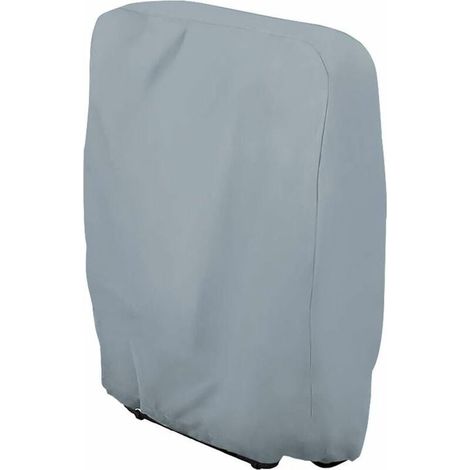 Protective cover for folding sun lounger, garden deckchair cover, dustproof, waterproof, UV-resistant, 210D Oxford garden relaxation cover for recliner, W71×H110cm (Grey) (1/5)