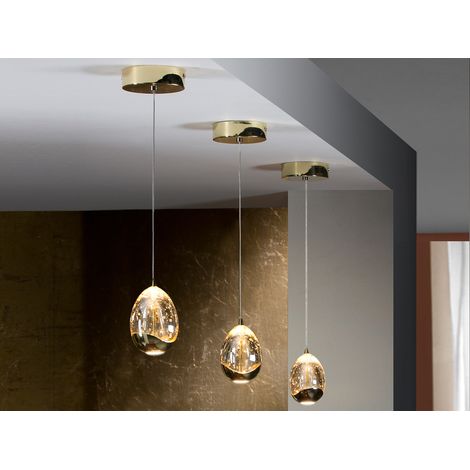 LAMPARA ROCIO 1 LED ORO (1/2)