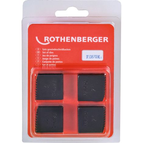 ROTHENBERGER 4x SC Schneidbacken BSPT R 2" - 070870X