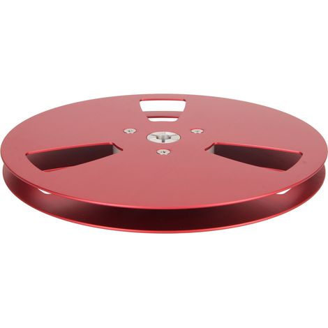 Bobine de 7 pouces pour enregistrement Nab Red, 3 trous avec fixation anti-vent, compatible 1/4 de pouce