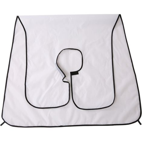 Delantal para afeitar la barba, capa para cortar tela, capa para recoger vello facial para teñir, capa con dos ventosas.