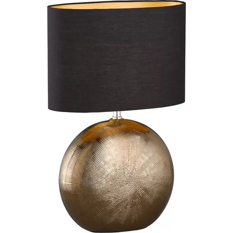[NEUWERTIG] Fischer & Honsel Tischleuchte Foro Tischlampe Leselampe Bronze Schwarz H 53 Cm B-Ware
