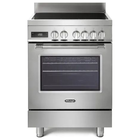 Cucina a induzione DeLonghi PRO 66 MXL IN 60 cm forno elettrico 74 L - Inox