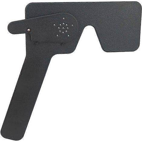 Lorgnette ophtalmique professionnelle à 17 trous, occluseur de test de vision en plastique noir (1/5)