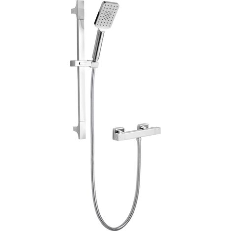 Deva Rydal Cool Touch Bar Shower Valve with Multi Mode Shower Kit - Chrome (1/2)