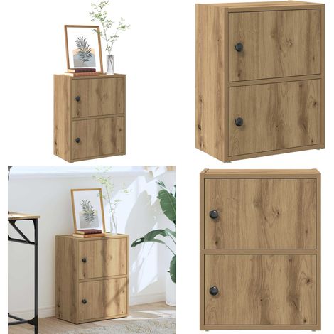 vidaXL Bibliothèque chêne artisanal 40x24x52 cm bois d'ingénierie (1/5)