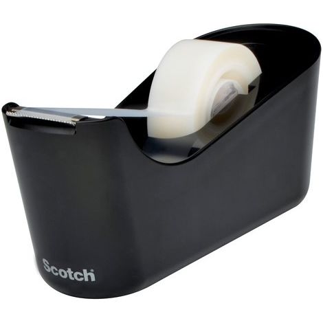 PORTAR. CINTA ADH. SCOTCH 33M+ROLLO C18 NEGRO