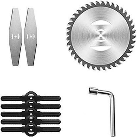 Set de 3 Lames pour coupe-bordures, Lame de scie circulaire 150mm8mm, Lame de coupe en acier 148mm5mm, 5 Lame plastiques