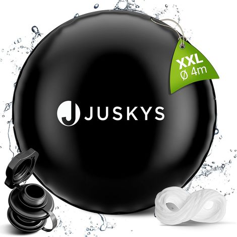 Juskys Aufblasbare Poolabdeckung - Pool Abdeckung, Luftkissen, Winter Poolkissen, Abdeckplane zum Aufblasen, Überwinterung, Whirlpool - Rund 4 m (1/5)