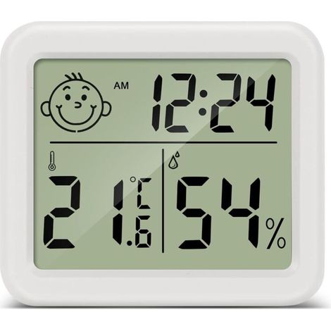 ZOLGINAH Termometre Maison LCD Thermomètre Hygromètre Interieur Numérique Température Humidité pour Salon entrepôt Chambre de bébé Vestiaire