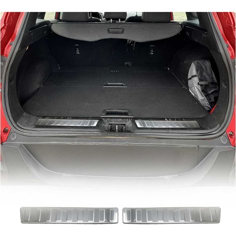 Protection Seuil de Pare-Chocs arrière - Compatible avec Renault Kadjar PRE FL 2015-2019 - Couverture de Seuil de Coffre - Bande Seuil de Chargement - Style élégant - en Acier INOX Chromé (1/5)