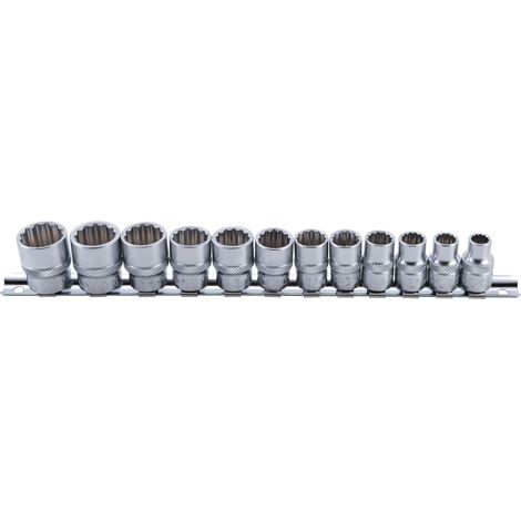 Set di bussole BGS Technic cromo 8 a 19 mm acciaio (1/4)