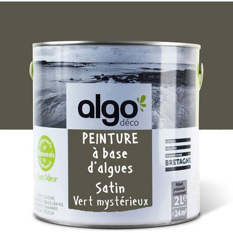 Peinture écologique Algo - Satin - Vert Mystérieux - 2L (1/5)