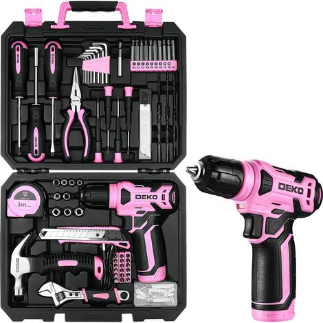 Cordless Screwdriver Tool Set 126 Pieces with Drill 8V Kit