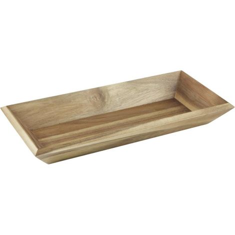 Plateau rectangulaire en acacia 380x180mm - Ref DP884 - Olympia (1/5)