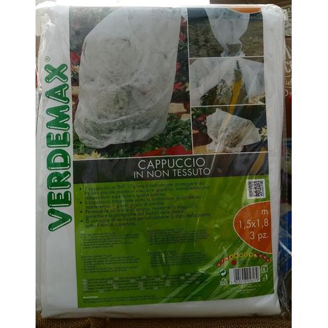 CONFEZ. CAPPUCCIO DI TNT TESSUTO ANTIGELO PER PIANTE (mt 1,5 x 1,80 ) DA 3 PEZZI