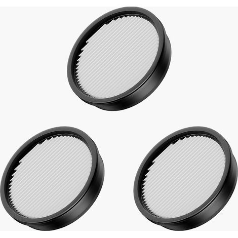 U20 HEPA Filtre d'aspirateur, filtre de rechange pour aspirateur, pack de 3, rond