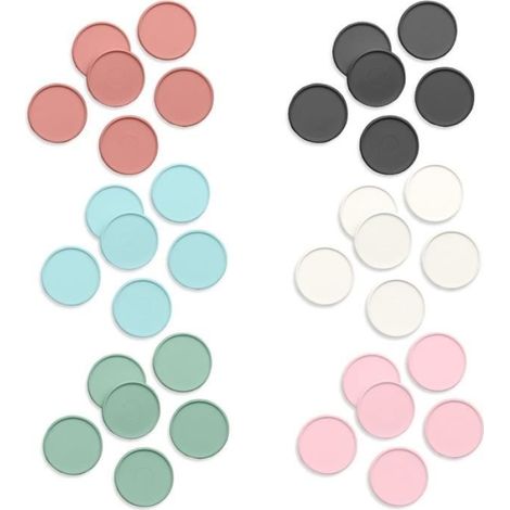 Disques de reliure - WE R MEMORY KEEPERS - 54 pcs - Plastique - 3 cm - Plusieurs coloris