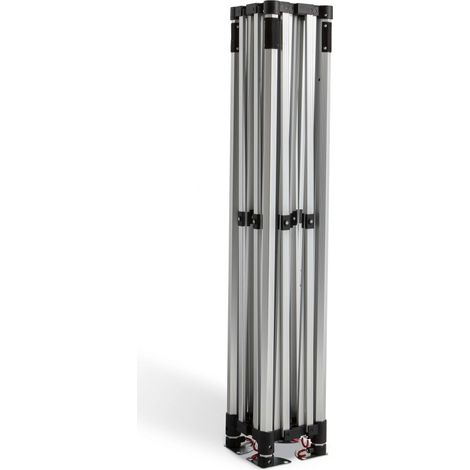 Mob Event Pro – Tente pliante aluminium 3x3 m – Structure hexagonale 40 mm – Housse de transport à roulettes incluse – Usage professionnel occasionnel (1/5)