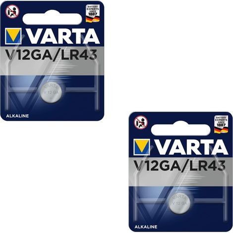 .2 piles Varta V12GA LR43.