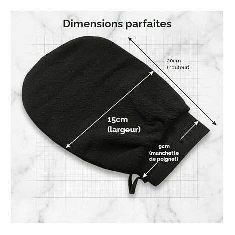 Deep Body Exfoliating Glove, Exfoliating Gloves for Body Face, Shower Glove Body Scrub, Exfoliating Wash Mitts Dead Skin Cleansing, Sponge Scrub Bath for Women Men Black Green (1/4)