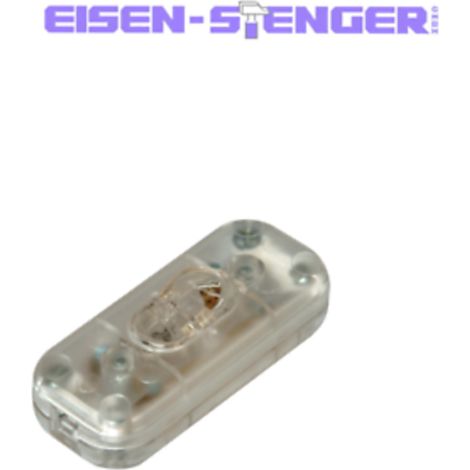 Kopp - Schnurzwischenschalter, 1-polig, 6A, Farbe: transparent - 191310089