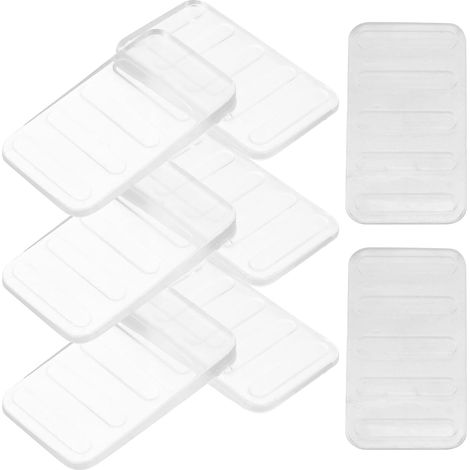 Lot de 8 Cales de Nivellement Transparentes en Plastique, Petites Cales pour Meubles, Tables et Toilettes, Antidérapantes et Ajustables, pour Stabiliser Meubles et Éviter (1/5)