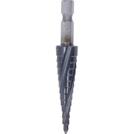 Foret étagé de 1/8 à 1/2 pouces, tige de 1/4 pouces, 4 cannelures M35, pagode au Cobalt pour métal dur en acier inoxydable (1/5)
