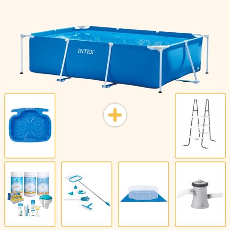 Intex Piscine Tubulaire Rectangulaire - 260x160x65 cm - 7-pièces S20832 (1/5)