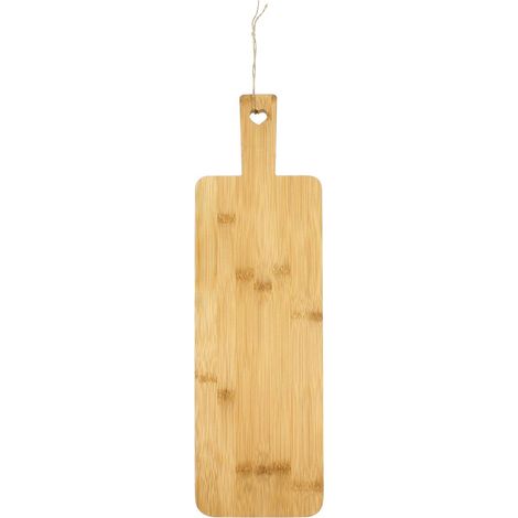 Planche apéritif et découpe en bambou - 51 x 15 x 1.5cm - Novastyl (1/2)